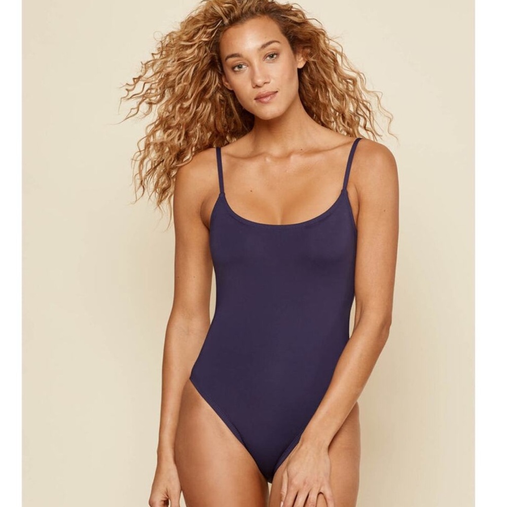 Andie |  The Amalfi One-Piece Navy Swimsuit